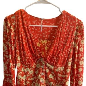 Free People Wildflower Top- Size M